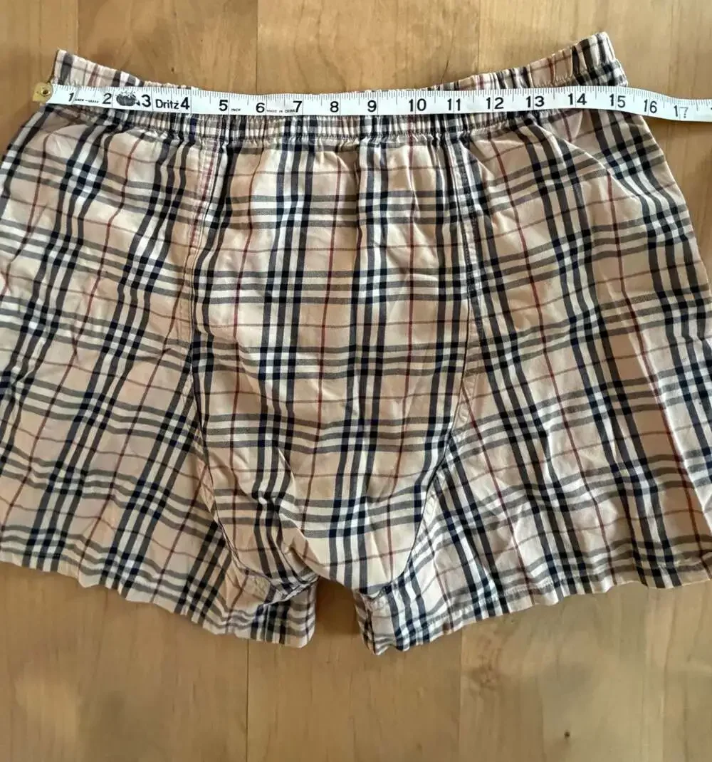 Burberry London Vintage Nova Check Cotton Boxer Shorts Medium
